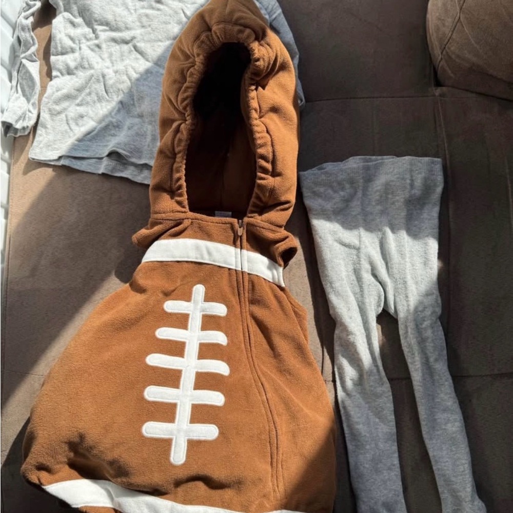 Brown Football Hoodie Costume